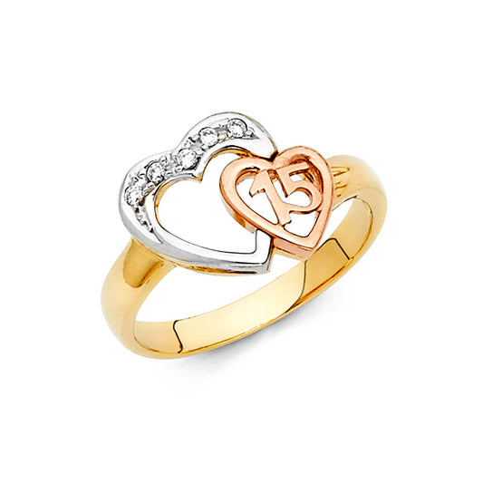 15 Años Rings - 14K Gold - RG1874