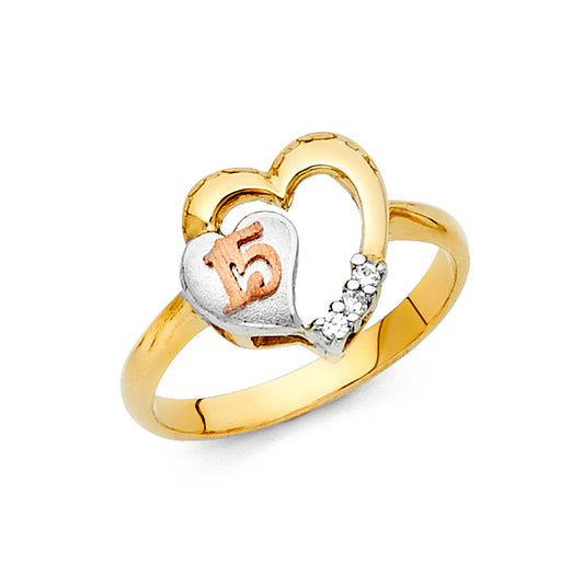 15 Años Rings - 14K Gold - RG1877