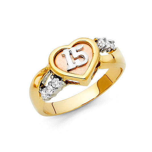 15 Años Rings - 14K Gold - RG1878