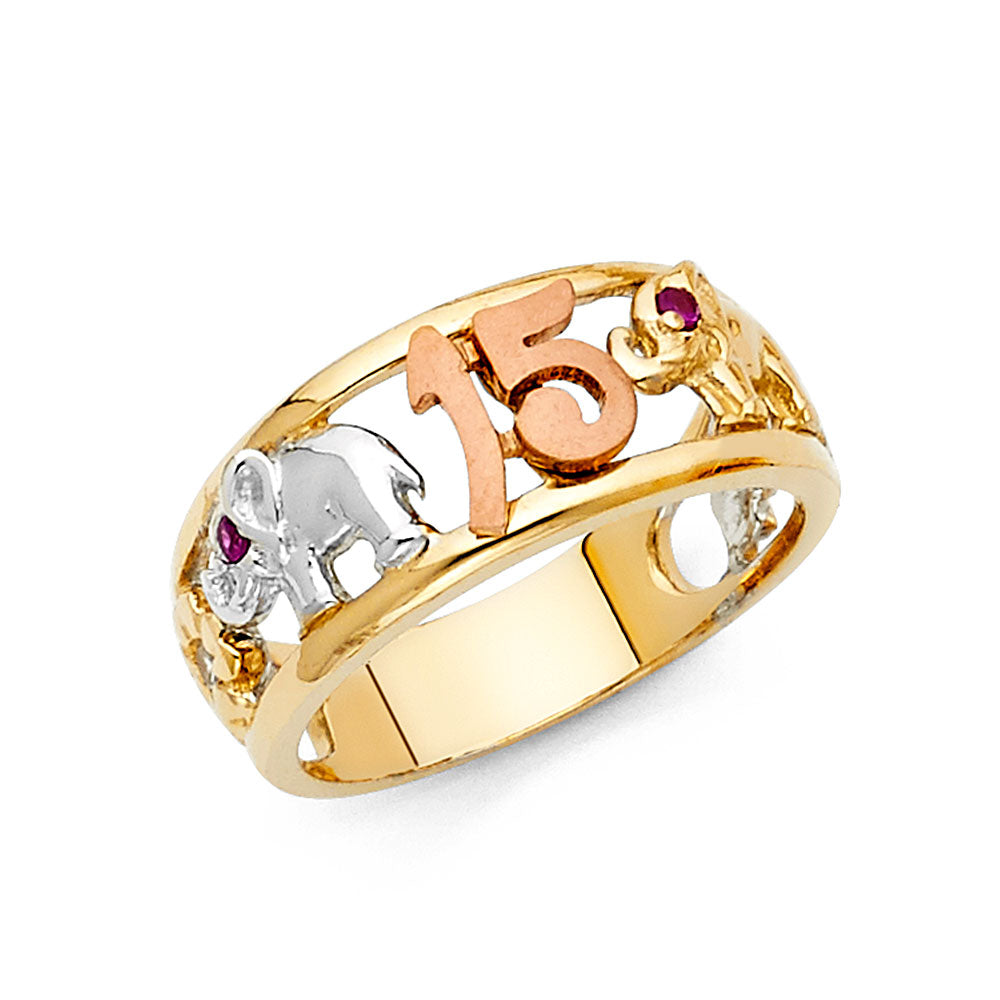 15 Años Rings - 14K Gold - RG1879