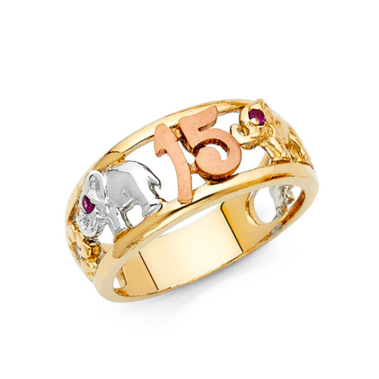 15 Años Rings - 14K Gold - RG1879