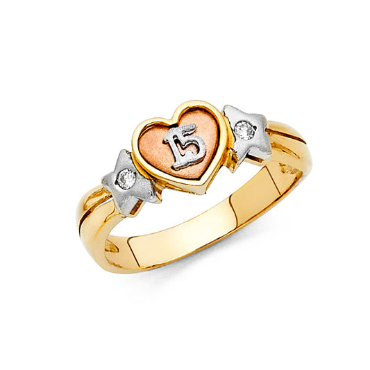 15 Años Rings - 14K Gold - RG1880