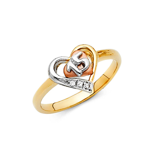 15 Años Rings - 14K Gold - RG1882