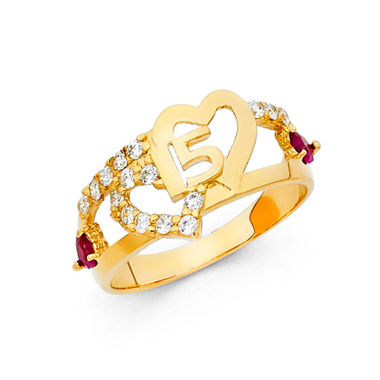 15 Años Rings - 14K Gold - RG1896