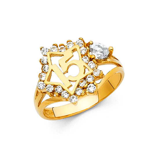 15 Años Rings - 14K Gold - RG1897
