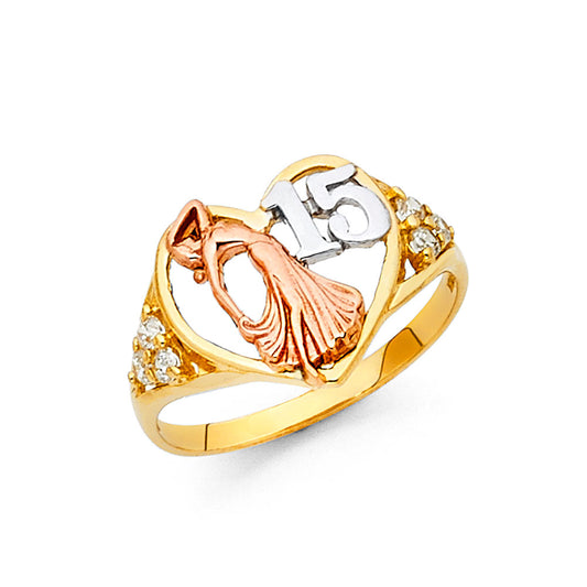15 Años Rings - 14K Gold - RG1900