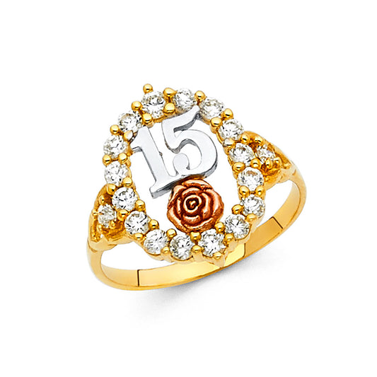 15 Años Rings - 14K Gold - RG1902