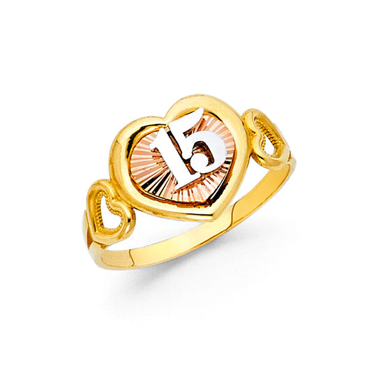 15 Años Rings - 14K Gold - RG1903