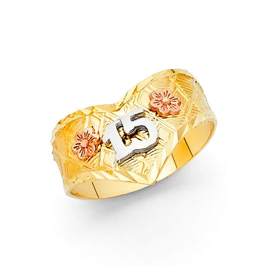 15 Años Rings - 14K Gold - RG1905