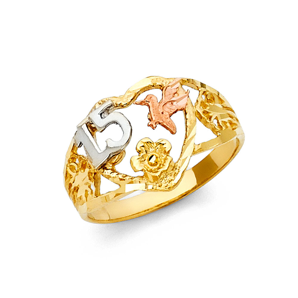 15 Años Rings - 14K Gold - RG1927
