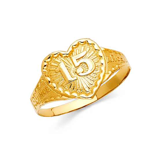 15 Años Rings - 14K Gold - RG1940