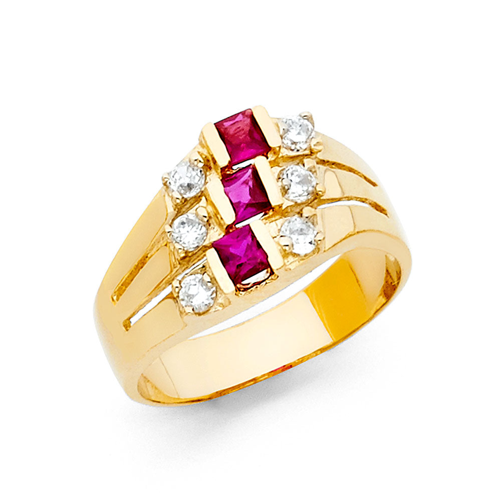 CZ Rings & Mother Rings - 14K Gold - RG1953