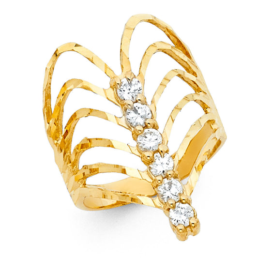 CZ Rings & Mother Rings - 14K Gold - RG1954