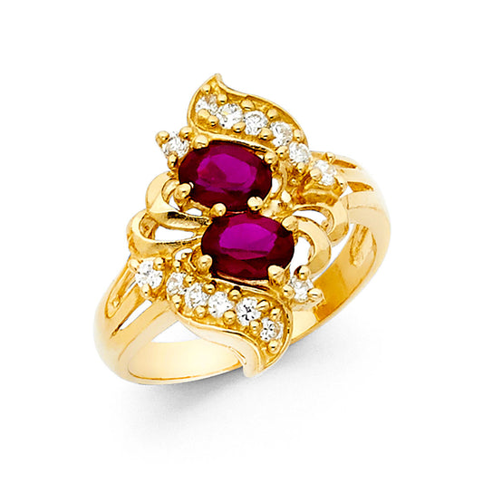 CZ Rings & Mother Rings - 14K Gold - RG1961