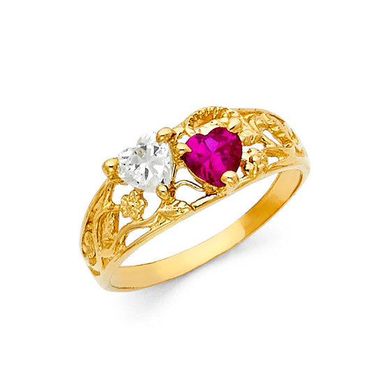 CZ Rings & Mother Rings - 14K Gold - RG1966
