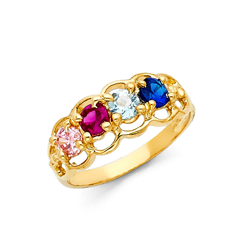 CZ Rings & Mother Rings - 14K Gold - RG1969