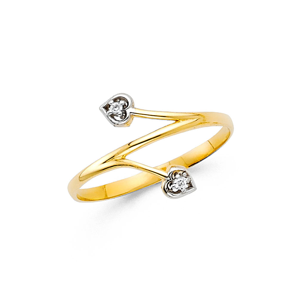 Fancy CZ Rings - 14K Gold - RG2160
