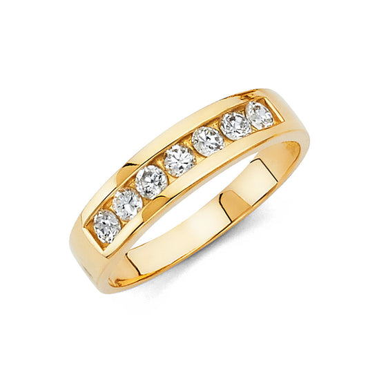 CZ Wedding Trio Sets - 14K - RG217