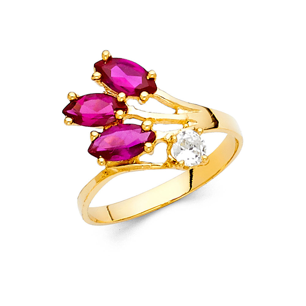 CZ Rings & Mother Rings - 14K Gold - RG2194