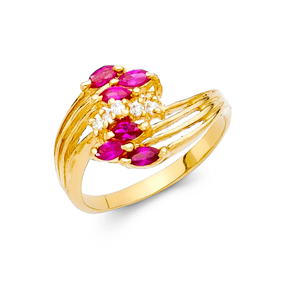 CZ Rings & Mother Rings - 14K Gold - RG2195