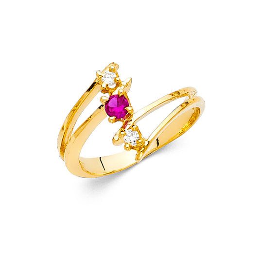 CZ Rings & Mother Rings - 14K Gold - RG2199