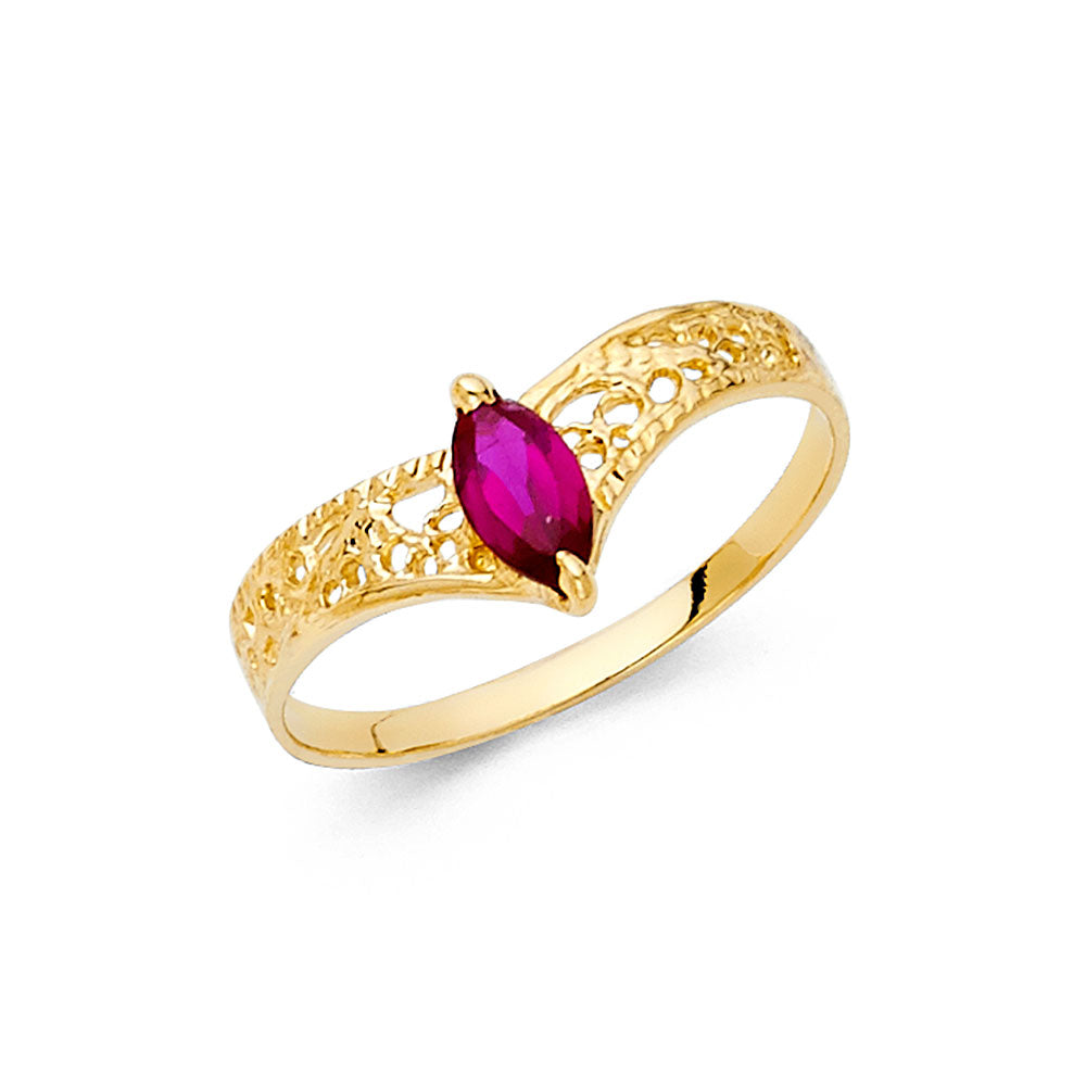 CZ Rings - 14K Gold - RG2208