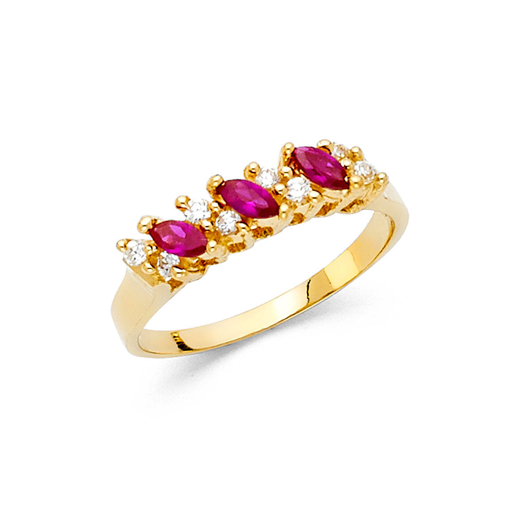 CZ Rings & Mother Rings - 14K Gold - RG2215