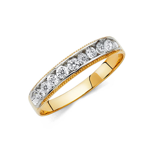 CZ Wedding Trio Sets - 14K - RG227