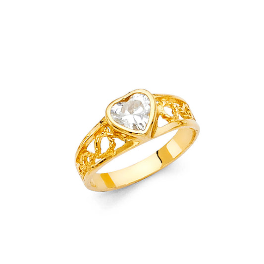 CZ Rings & Baby Rings - 14K Gold - RG2273