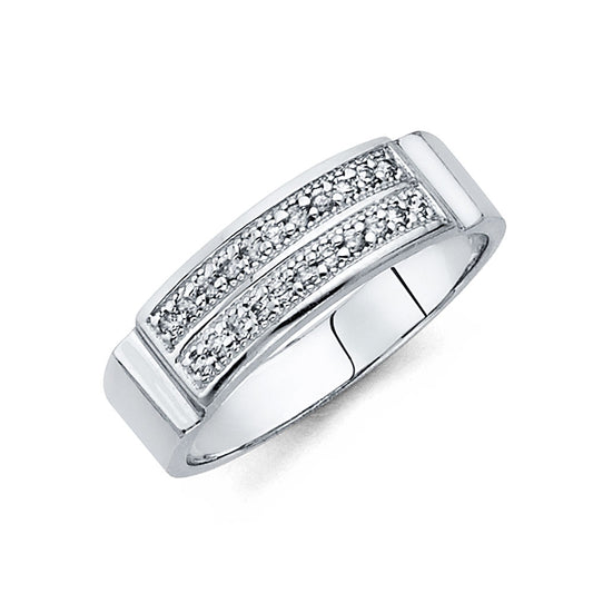 CZ Wedding Trio Sets - 14K - RG229