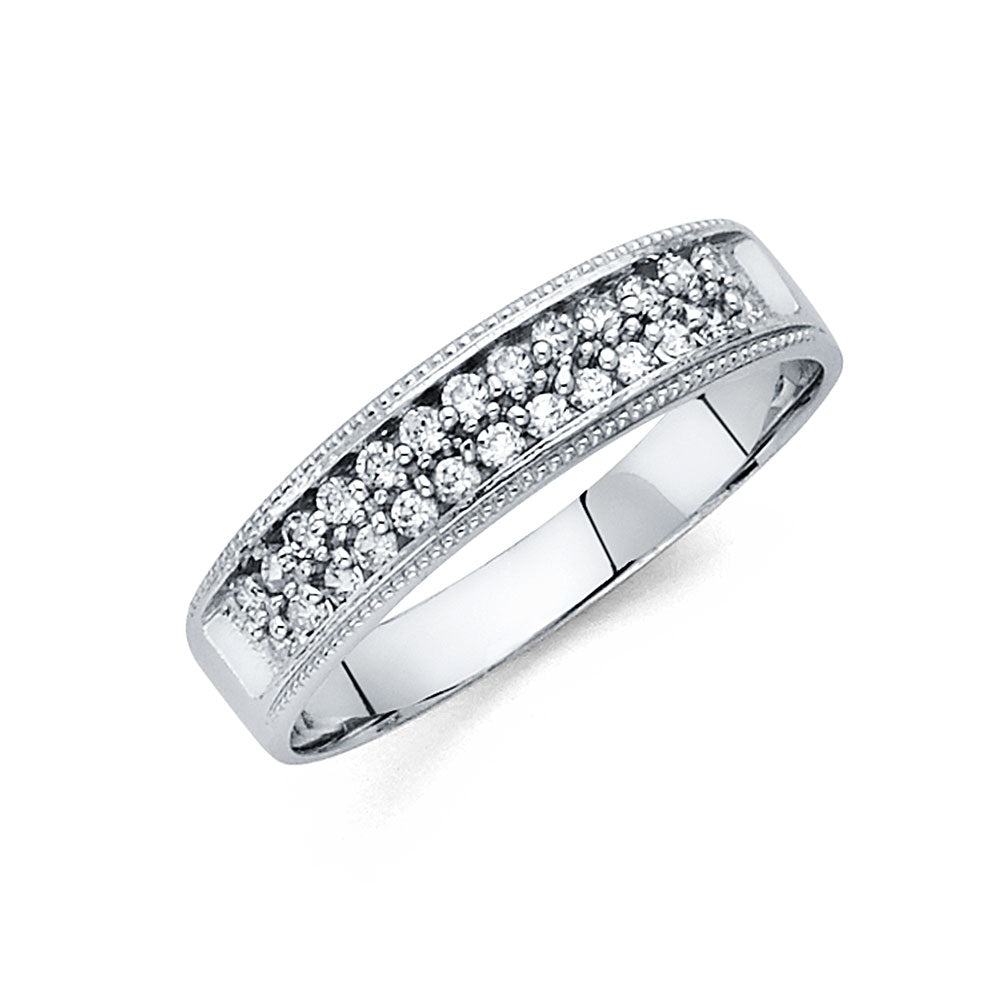 CZ Wedding Trio Sets - 14K - RG231