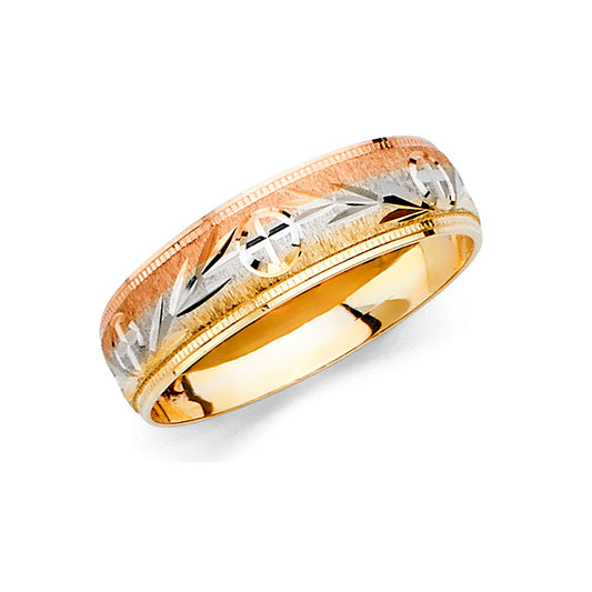 CZ Wedding Trio Sets - 14K - RG2389