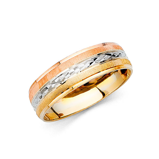 CZ Wedding Trio Sets - 14K - RG2398