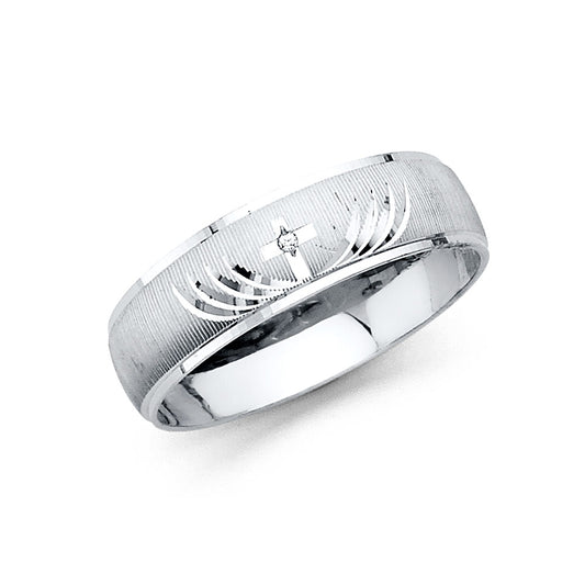 CZ Wedding Trio Sets - 14K - RG2428