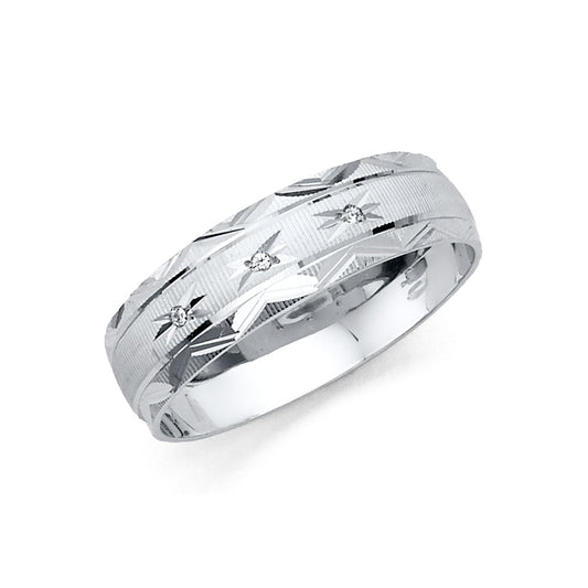 CZ Wedding Trio Sets - 14K - RG2485