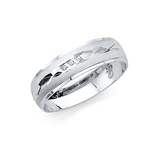 CZ Wedding Trio Sets - 14K - RG2488