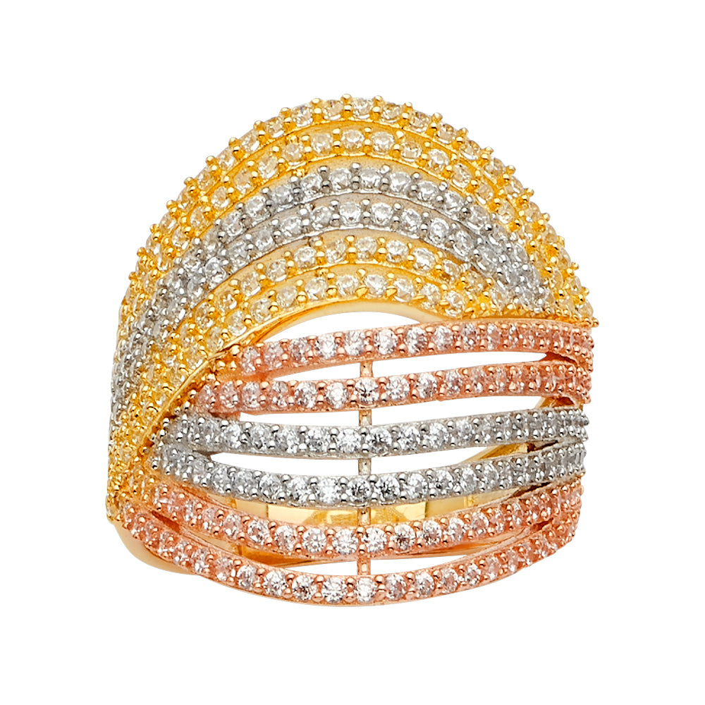 Fancy CZ Rings - 14K Gold - RG2503