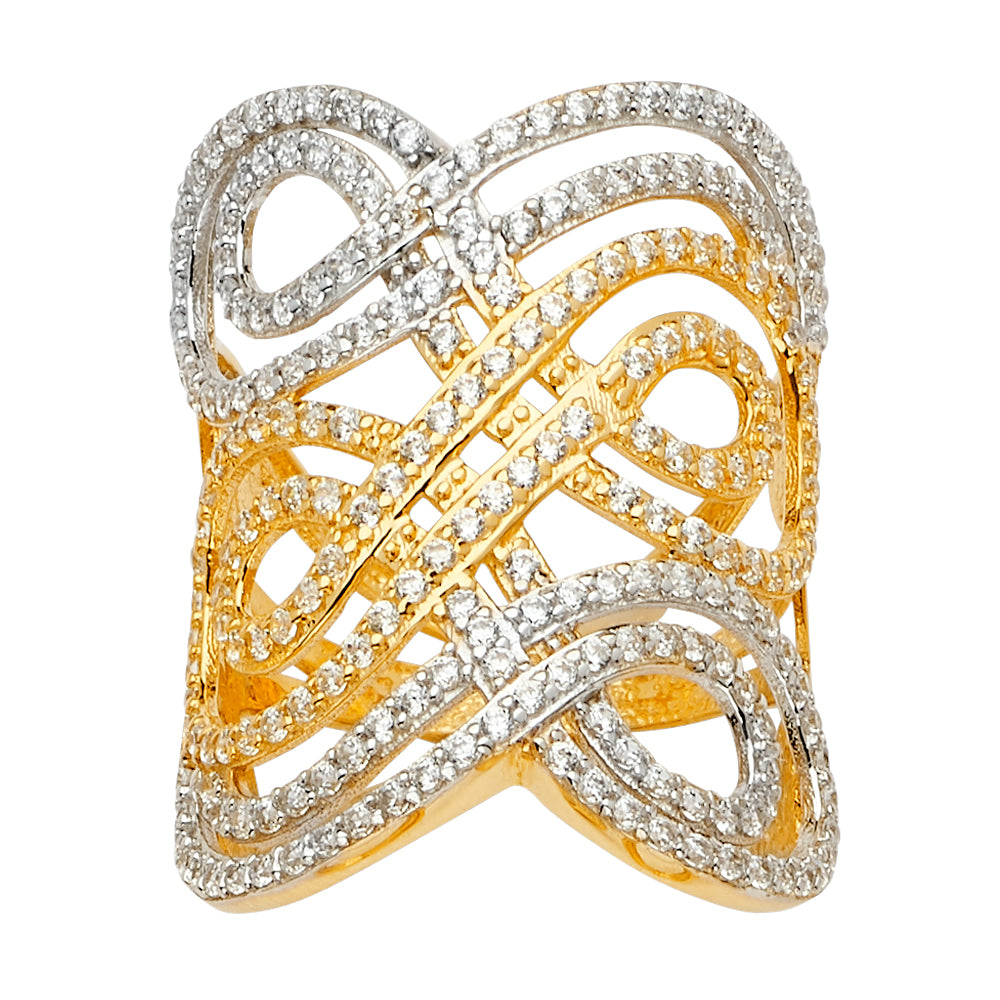 Fancy CZ Rings - 14K Gold - RG2549