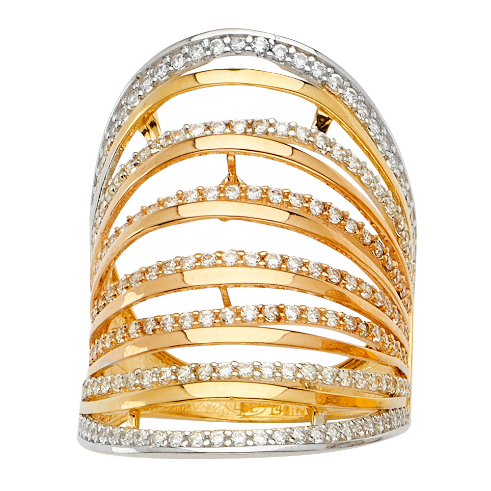 Fancy CZ Rings - 14K Gold - RG2552