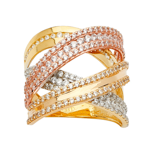 Fancy CZ Rings - 14K Gold - RG2554