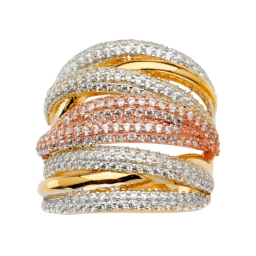 Fancy CZ Rings - 14K Gold - RG2555