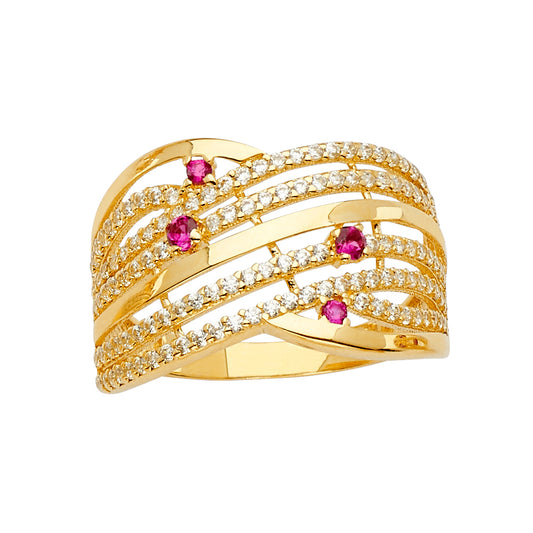 Fancy CZ Rings - 14K Gold - RG2651
