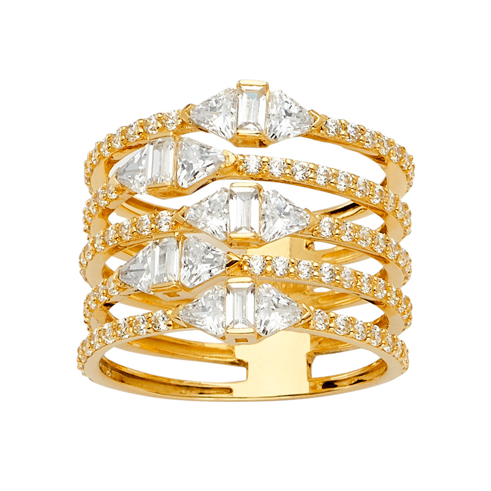 Fancy CZ Rings - 14K Gold - RG2657