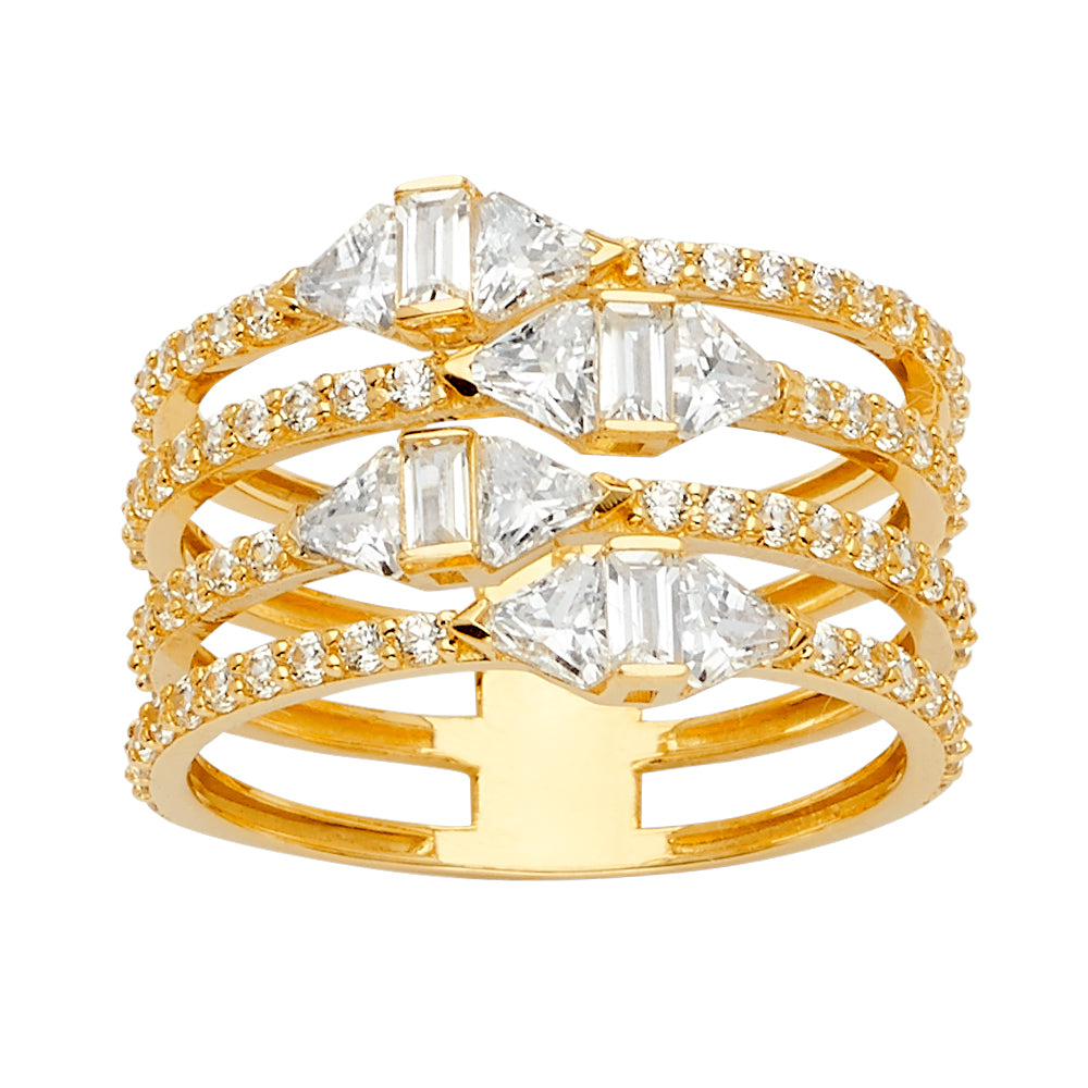 Fancy CZ Rings - 14K Gold - RG2658