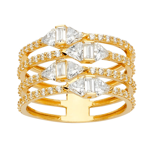 Fancy CZ Rings - 14K Gold - RG2658