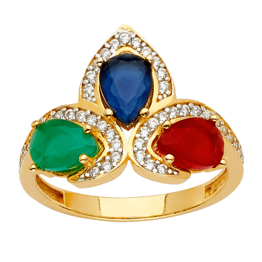 Fancy CZ Rings - 14K Gold - RG2663