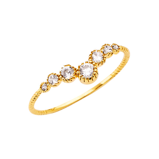 Fancy CZ Rings - 14K Gold - RG2667