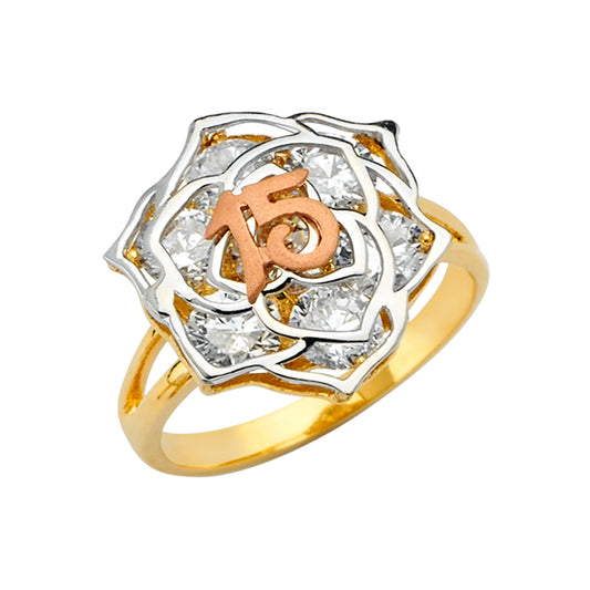 15 Años Rings - 14K Gold - RG2669