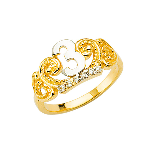CZ Rings & Baby Rings - 14K Gold - RG2760
