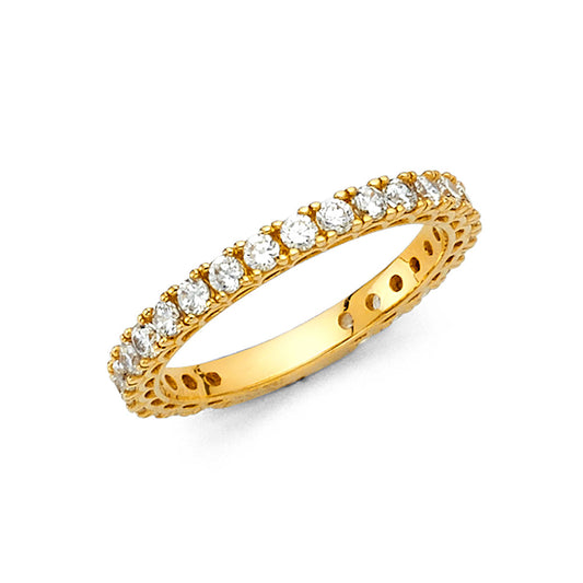 CZ Anniversity Rings - 14K Gold - RG286